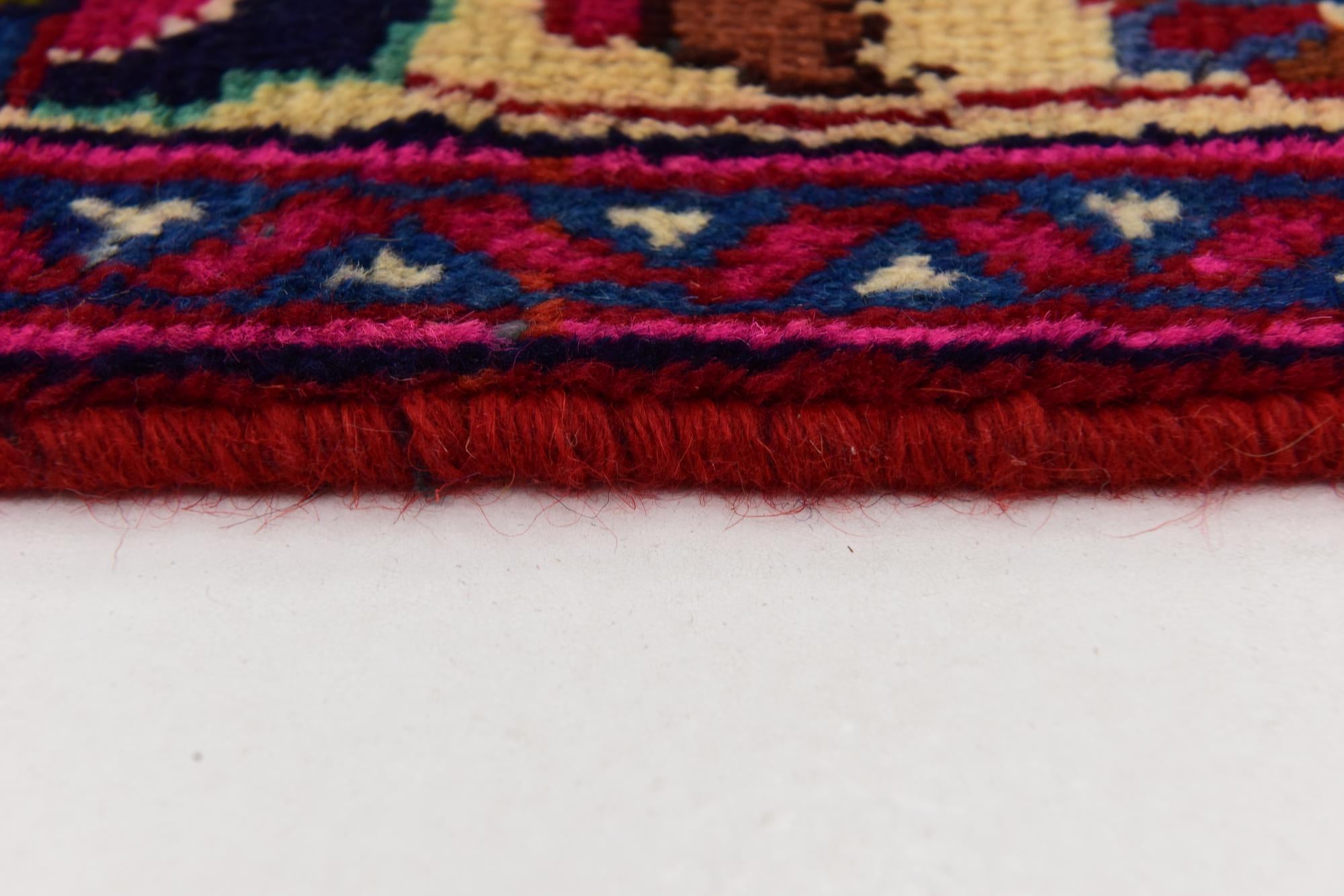 9' 8 x 13' Hand Knotted Mashad Persian Wool Rug