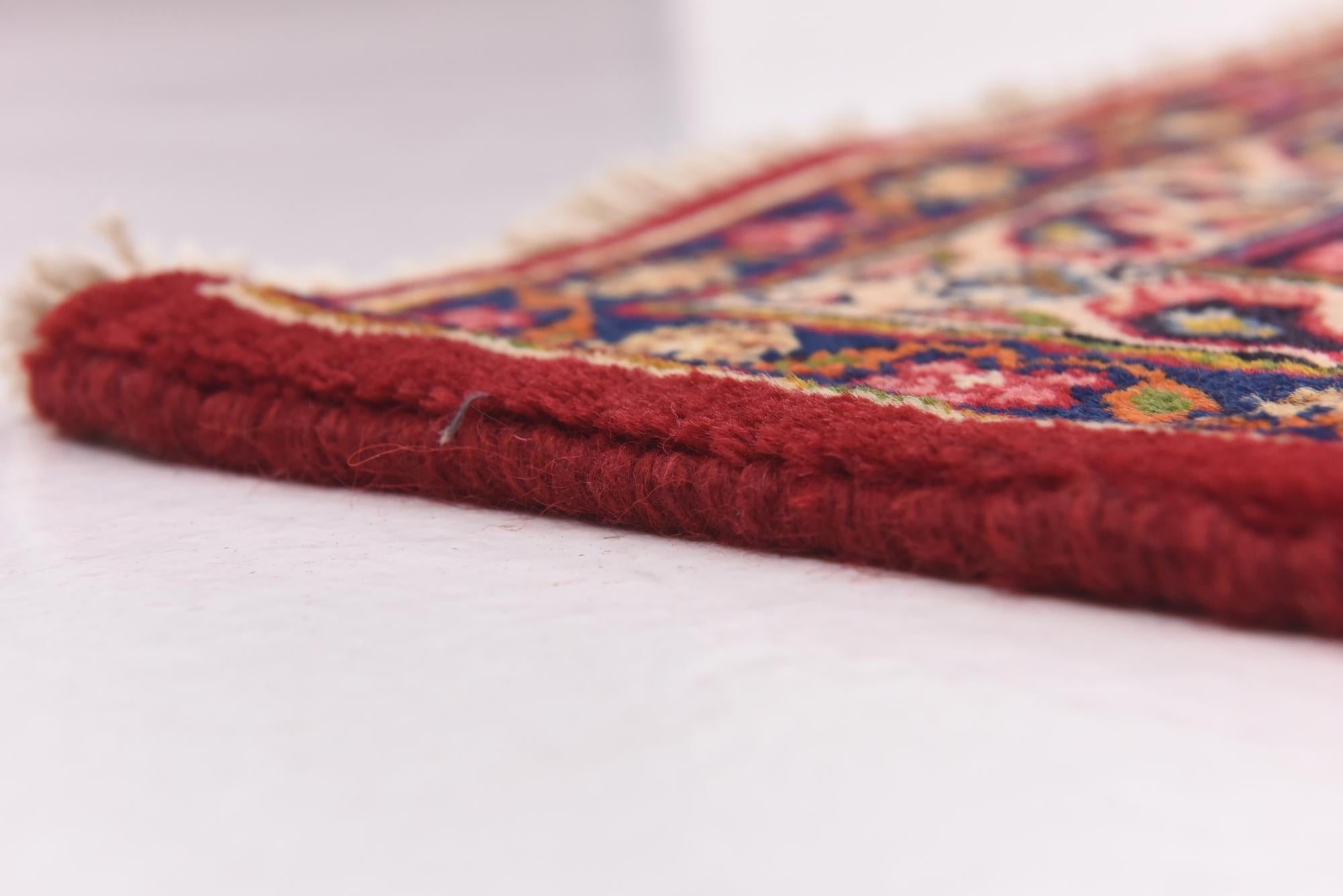 9' 6 x 12' 7 Hand Knotted Mashad Persian Wool Rug