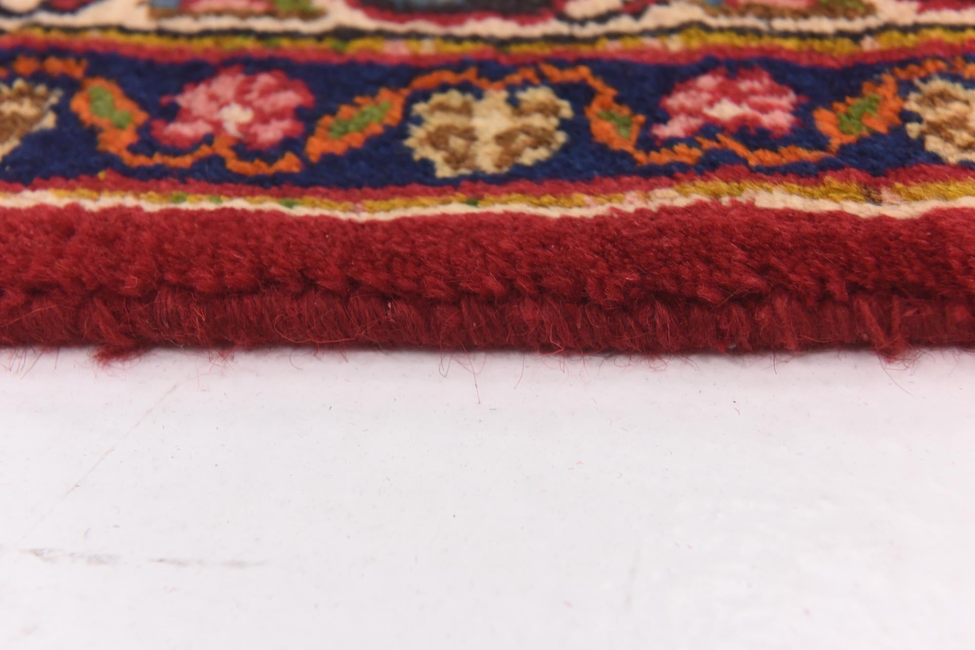 9' 6 x 12' 7 Hand Knotted Mashad Persian Wool Rug