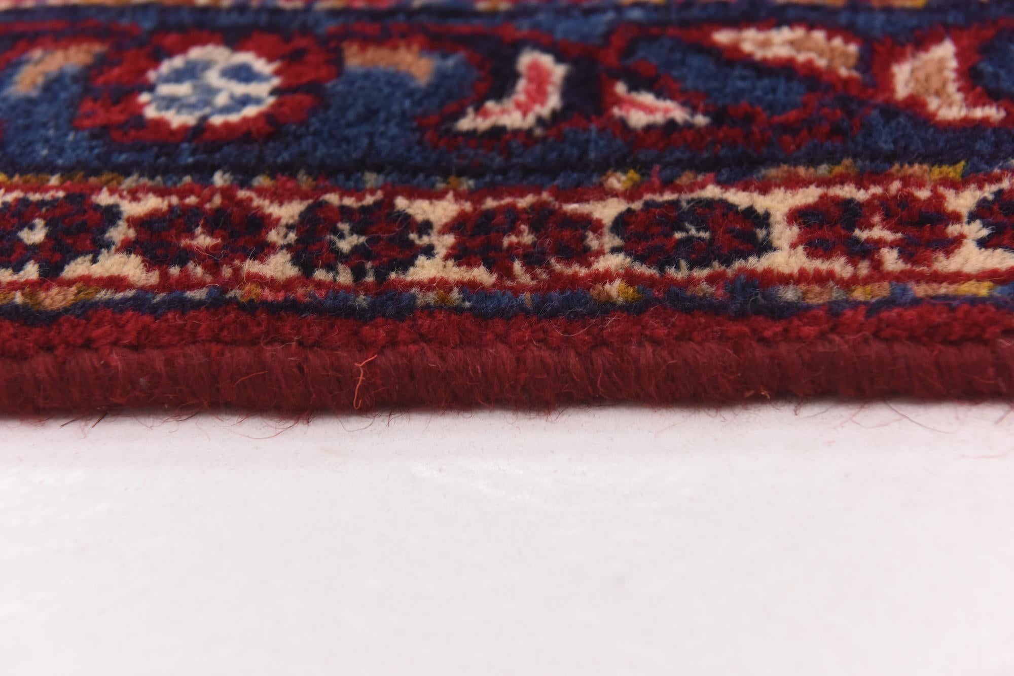 9' 6 x 12' 5 Hand Knotted Mashad Persian Wool Rug