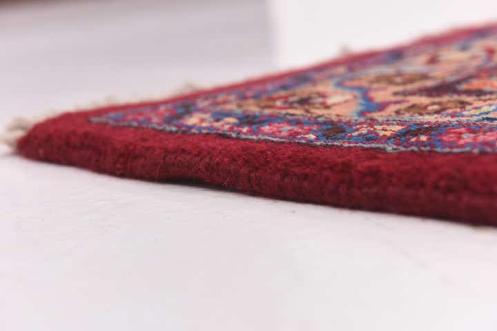 9' 7 x 12' 10 Hand Knotted Mashad Persian Wool Rug