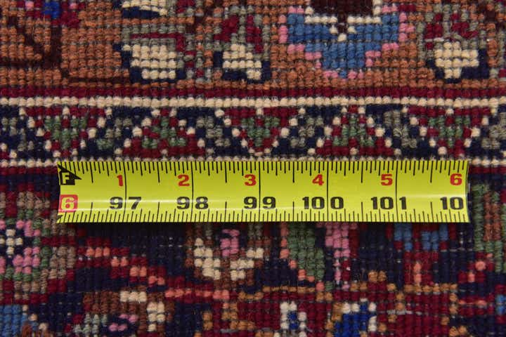 9' 9 x 12' 7 Hand Knotted Mashad Persian Wool Rug