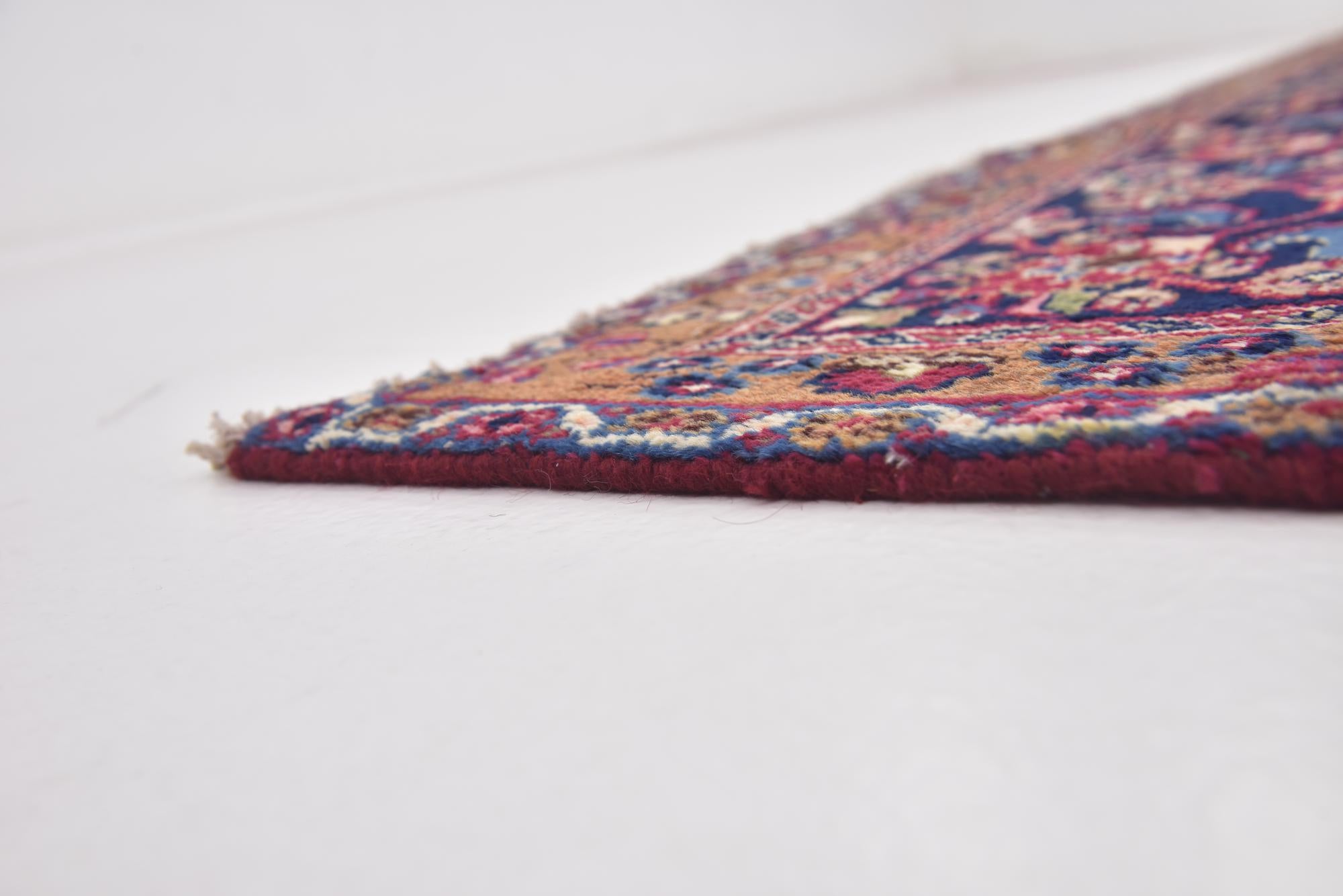 9' 9 x 12' 7 Hand Knotted Mashad Persian Wool Rug