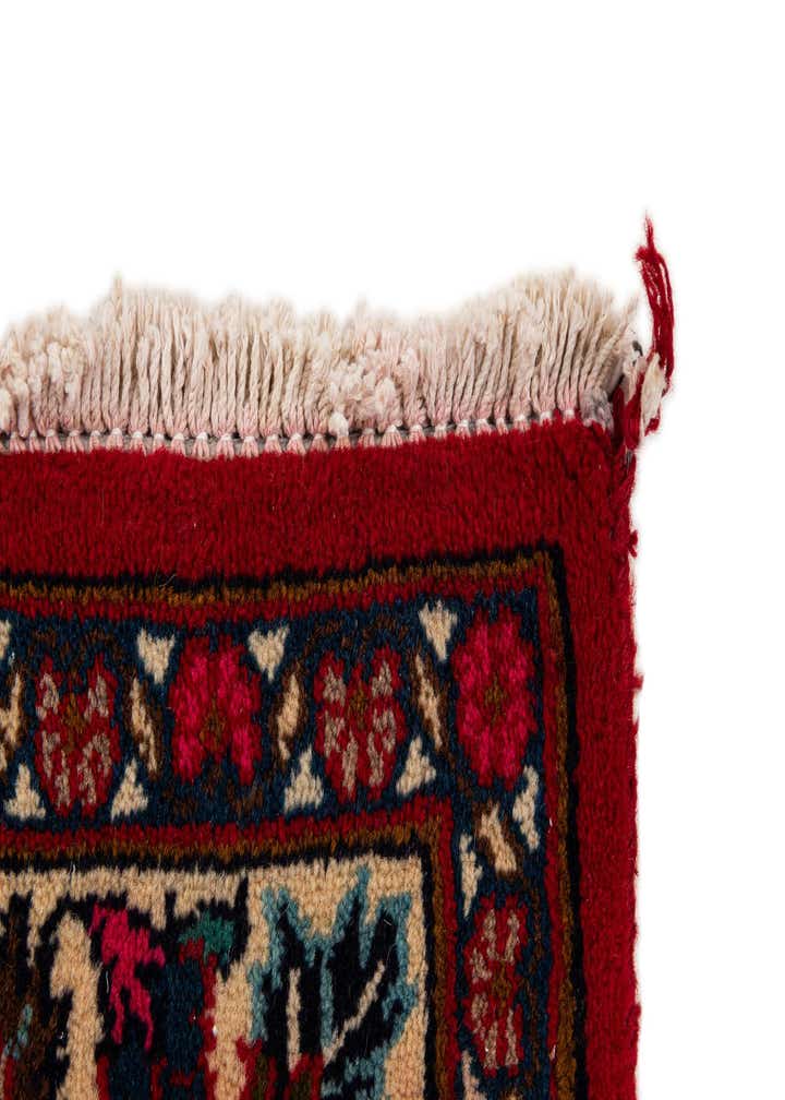 9' 7 x 12' 10 Hand Knotted Mashad Persian Wool Rug