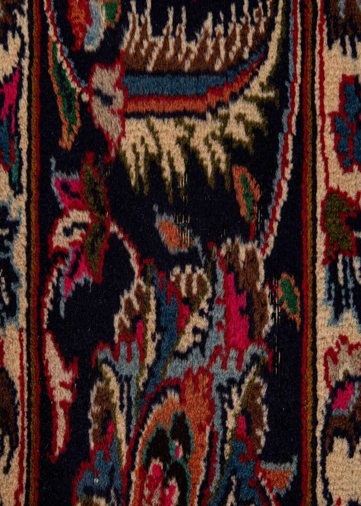 9' 7 x 12' 10 Hand Knotted Mashad Persian Wool Rug