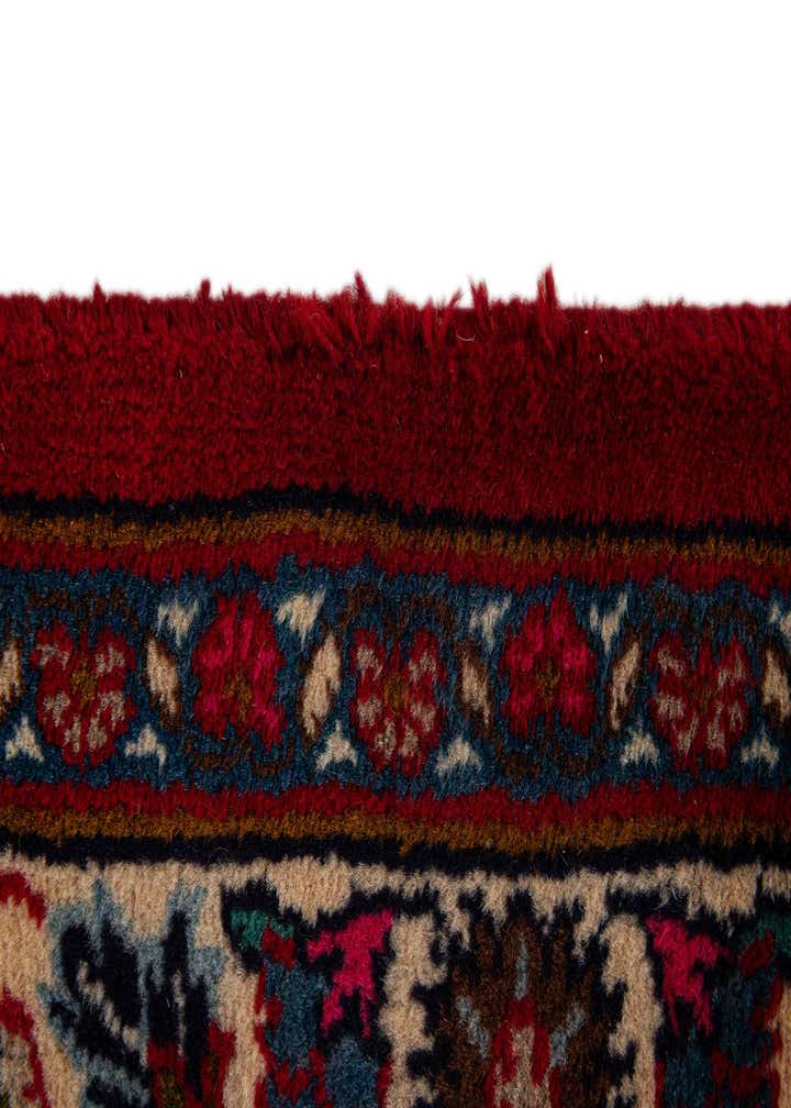 9' 7 x 12' 10 Hand Knotted Mashad Persian Wool Rug