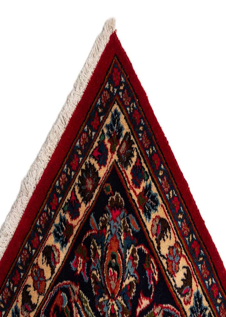 9' 7 x 12' 10 Hand Knotted Mashad Persian Wool Rug