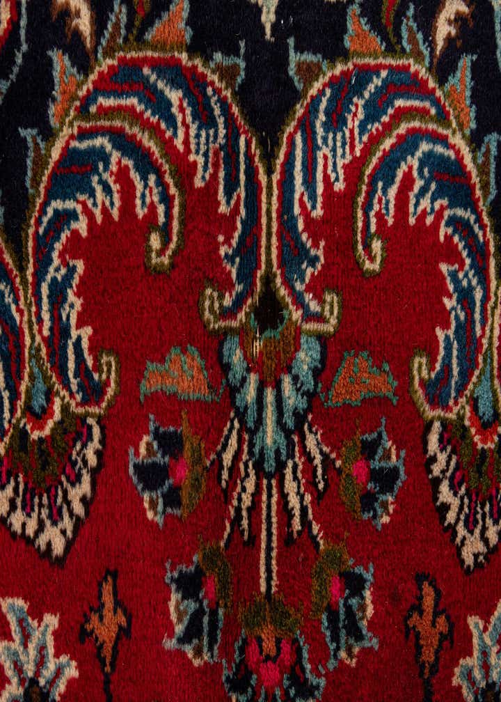 9' 7 x 12' 10 Hand Knotted Mashad Persian Wool Rug