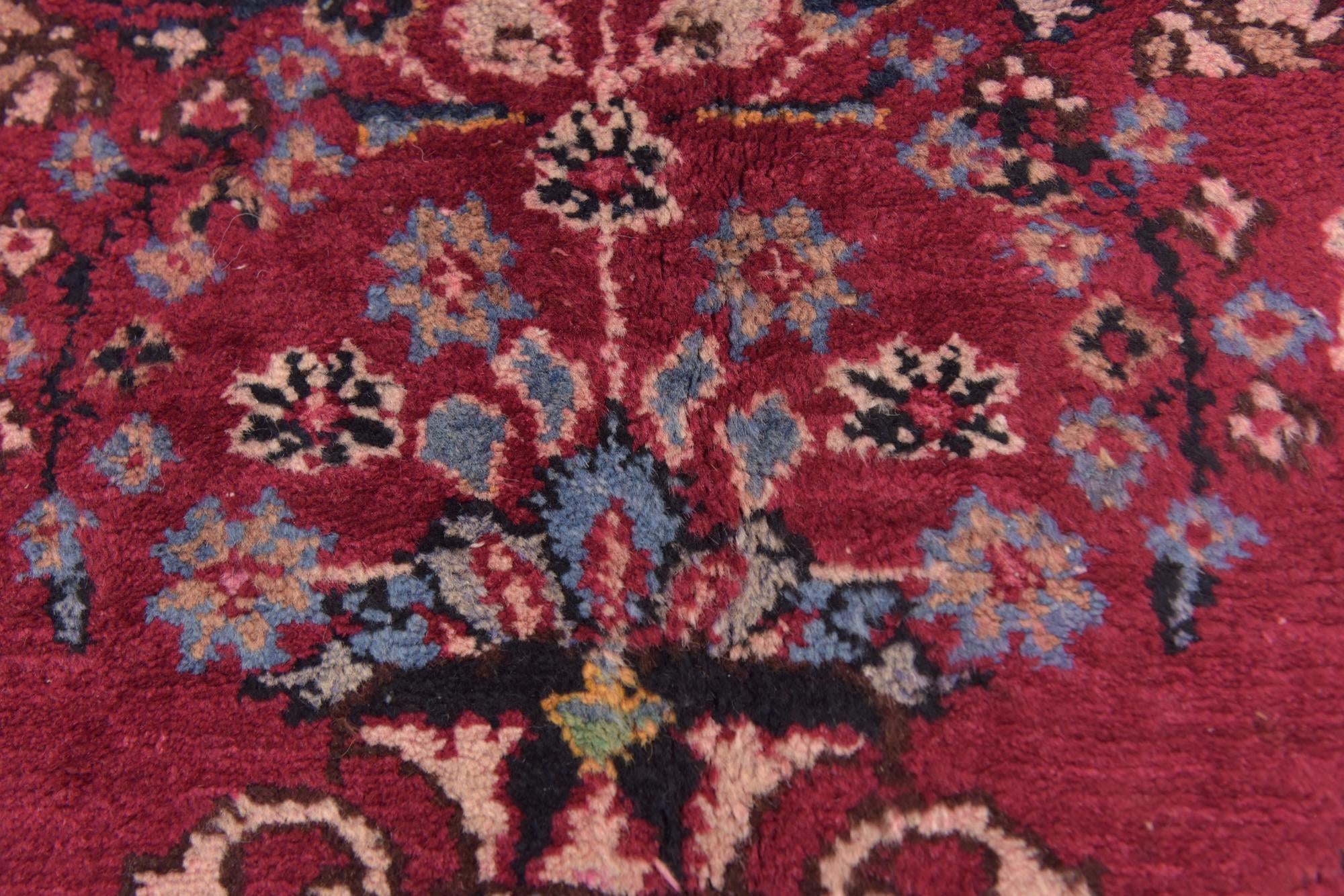 9' 6 x 12' 6 Hand Knotted Mashad Persian Wool Rug