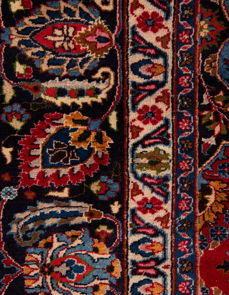 Detail image of 9' 7 x 12' 5 Mashad Wool Rug