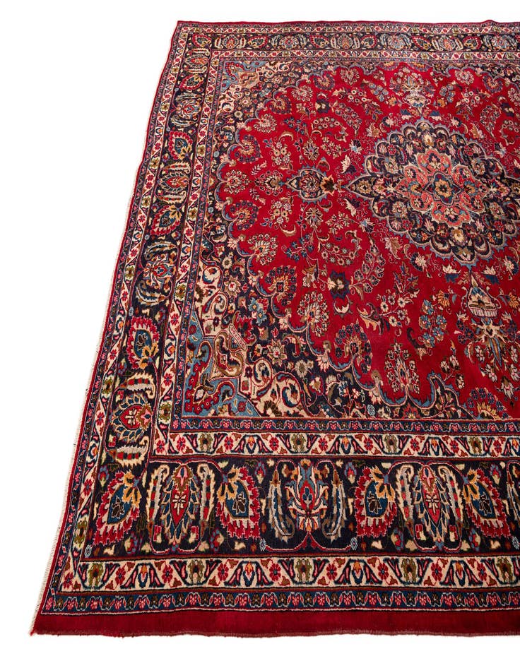 Detail image of 9' 7 x 12' 5 Mashad Wool Rug