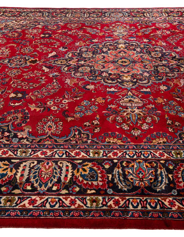 Detail image of 9' 7 x 12' 5 Mashad Wool Rug