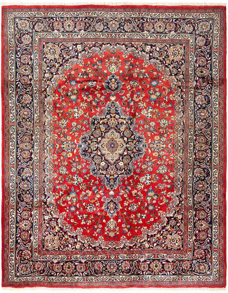 Detail image of 7' 11 x 11' 3 Mashad Wool Rug