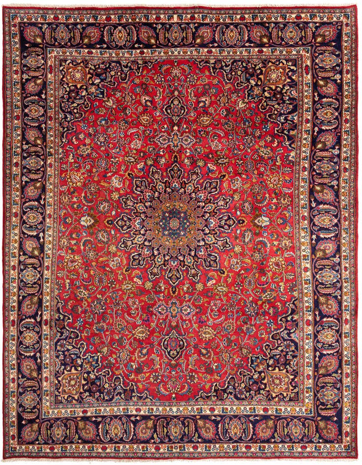 Detail image of 9' 3 x 12' Mashad Wool Rug