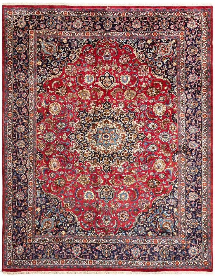 Detail image of 9' 9 x 13' 1 Mashad Wool Rug