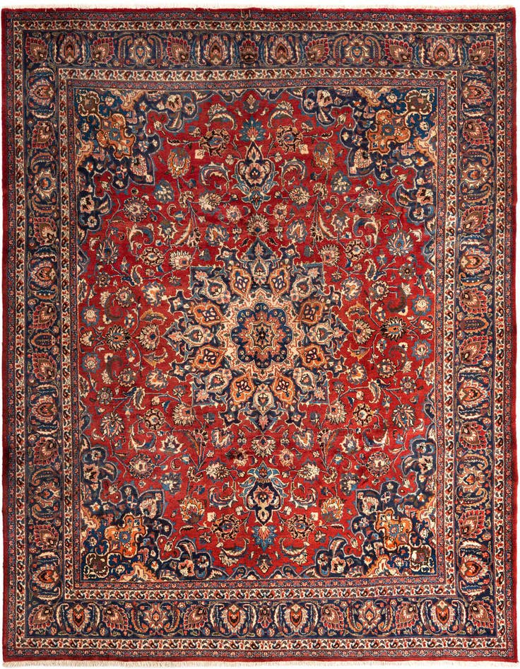 Detail image of 9' 9 x 11' 8 Mashad Wool Rug