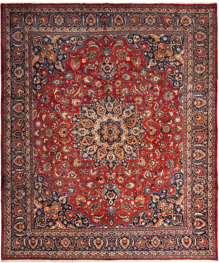 Detail image of 9' 9 x 11' 8 Mashad Wool Rug