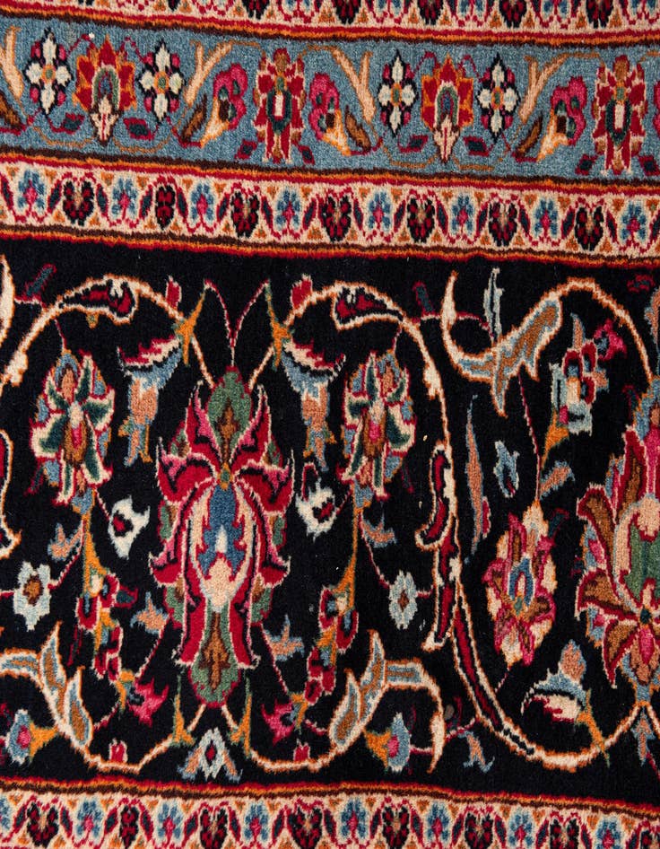 Detail image of 9' 8 x 12' 6  Hand Knotted Mashad Persian Wool Rug