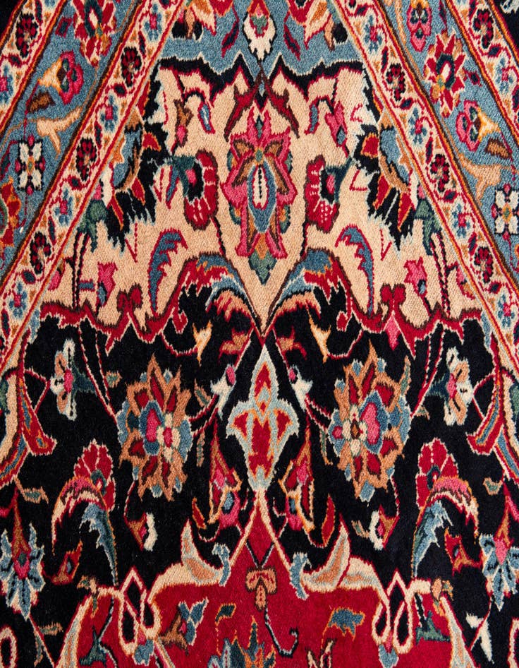 Detail image of 9' 8 x 12' 6  Hand Knotted Mashad Persian Wool Rug