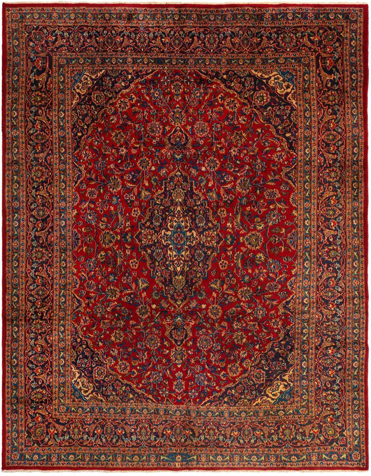 Detail image of 9' 3 x 12' 2 Mashad Wool Rug