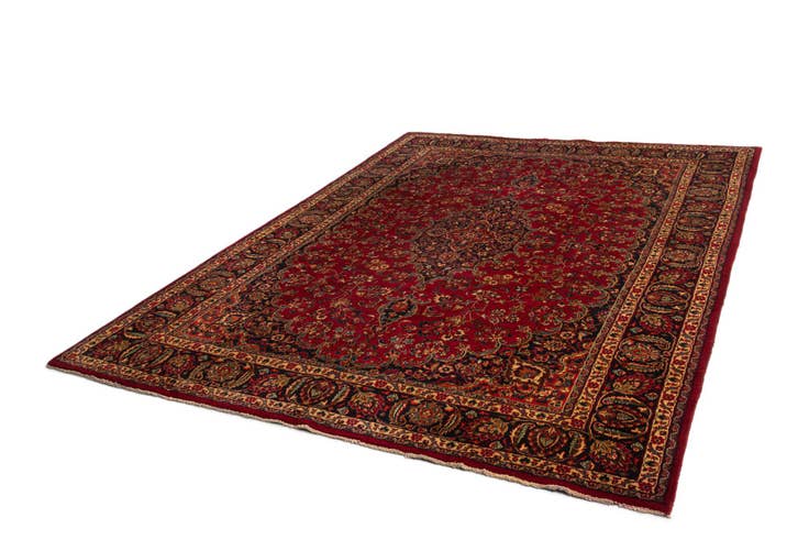 Detail image of 9' 6 x 12' 10 Mashad Wool Rug