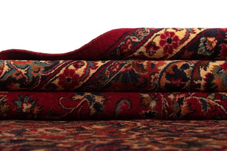 Detail image of 9' 6 x 12' 10 Mashad Wool Rug