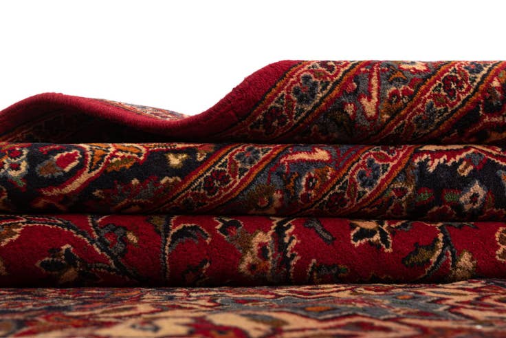 Detail image of 9' 6 x 12' 10 Mashad Wool Rug