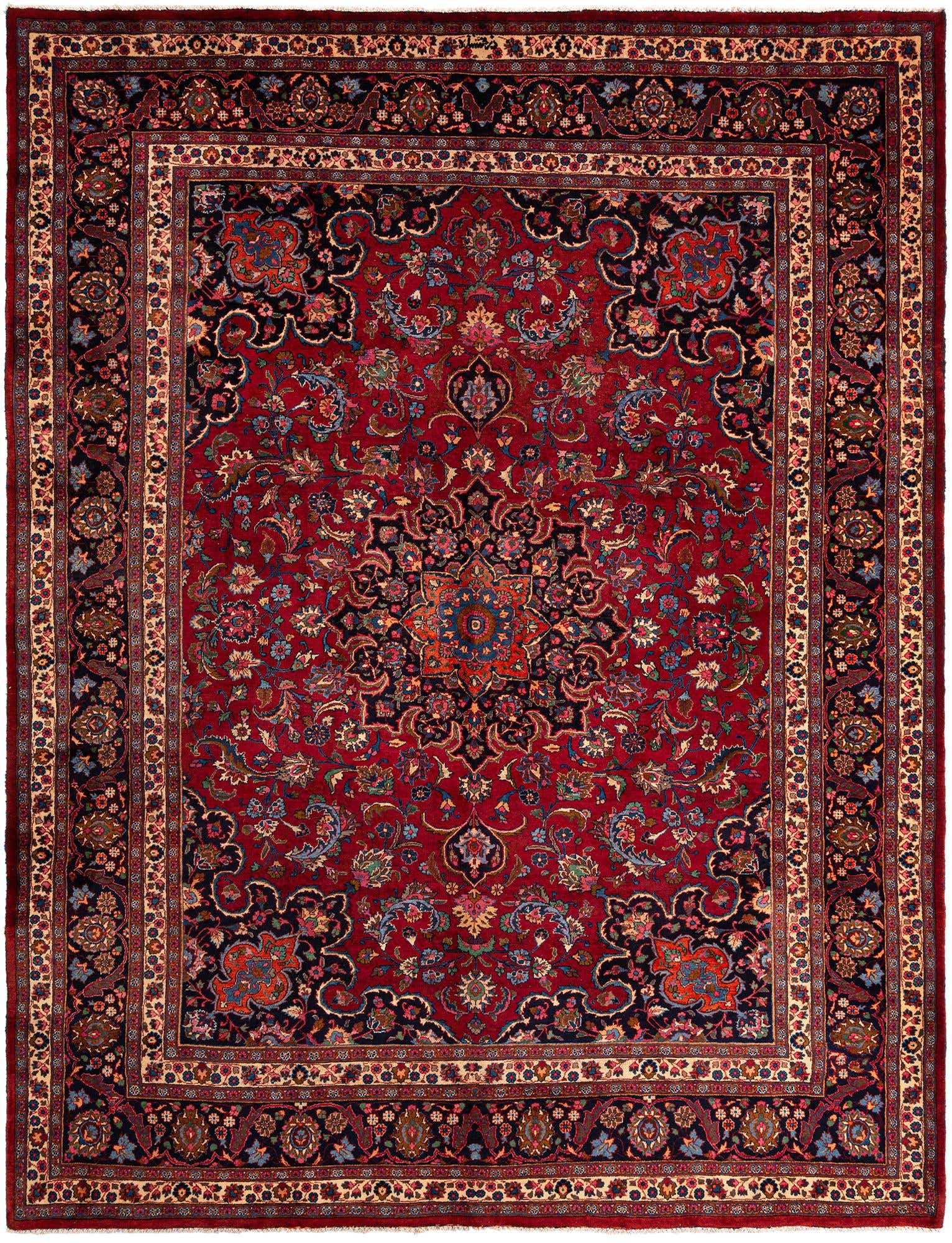 10' 2 x 13' 1 Mashad Wool Rug