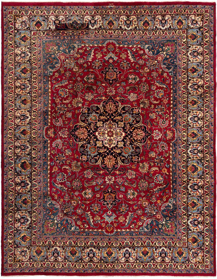 Detail image of 10' x 12' 8 Mashad Wool Rug