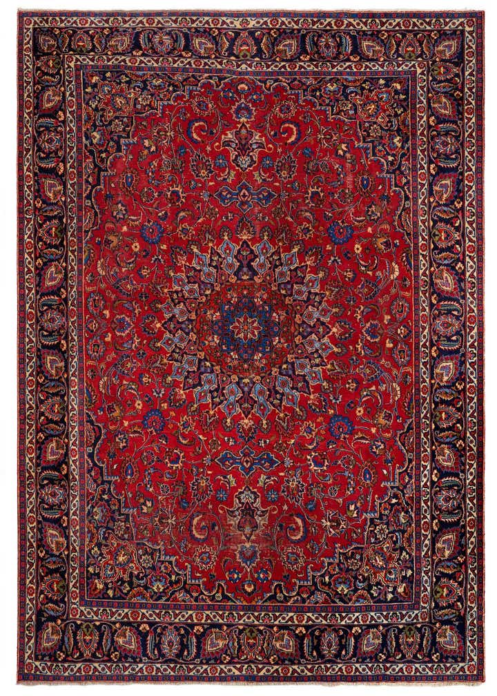 9' 7 x 13' Mashad Wool Rug