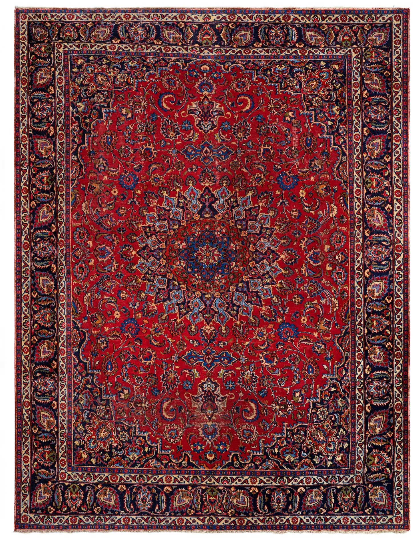9' 7 x 13' Mashad Wool Rug
