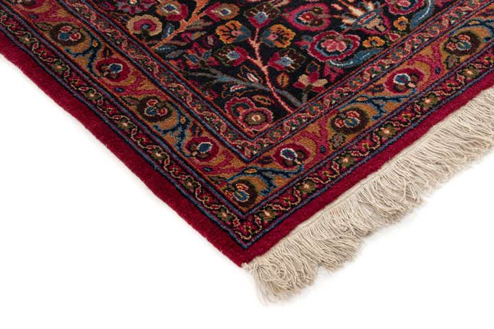 10' 6 x 13' 7 Hand Knotted Mashad Persian Wool Rug