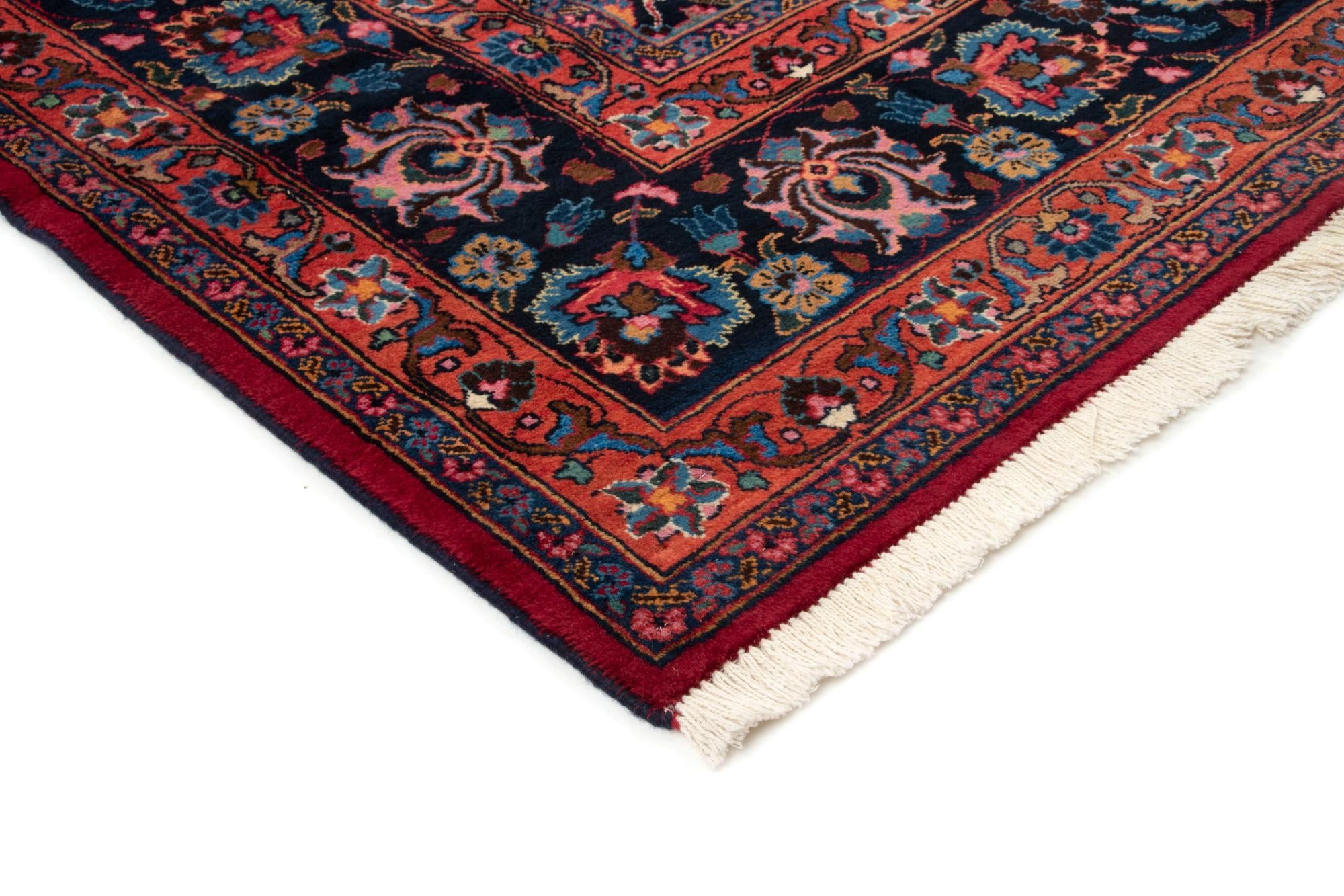 8' 1 x 11' 9 Hand Knotted Mashad Persian Wool Rug