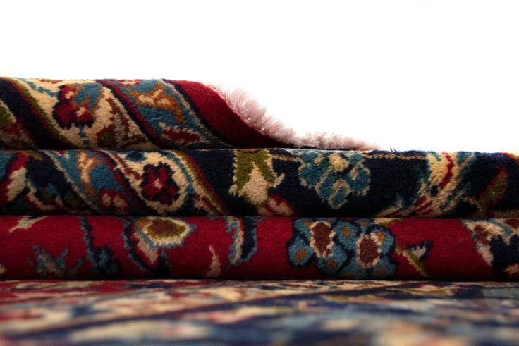 Detail image of 7' 11 x 11' 6 Hand Knotted Mashad Persian Wool Rug