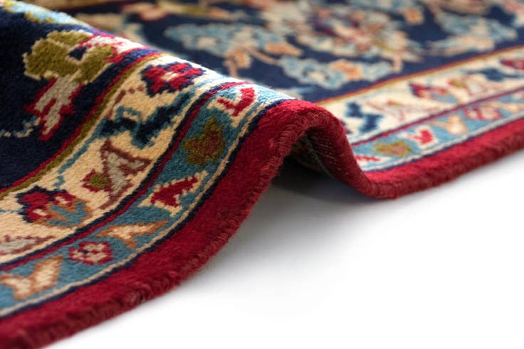 Detail image of 7' 11 x 11' 6 Hand Knotted Mashad Persian Wool Rug