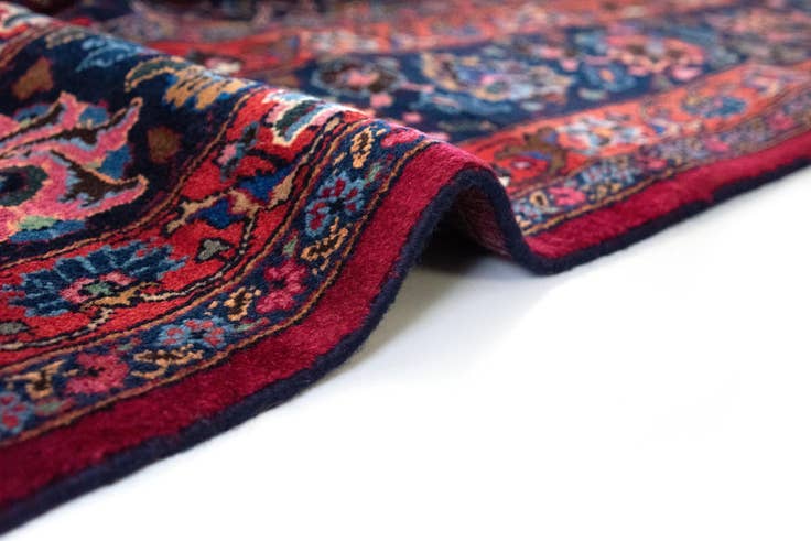 Detail image of 8' 2 x 11' 8 Hand Knotted Mashad Persian Wool Rug