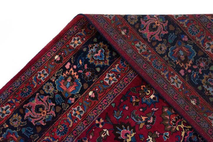 8' 2 x 11' 8 Hand Knotted Mashad Persian Wool Rug
