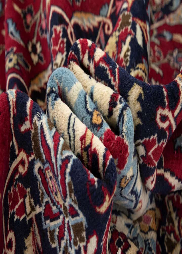 9' 9 x 13' 3 Hand Knotted Mashad Persian Wool Rug