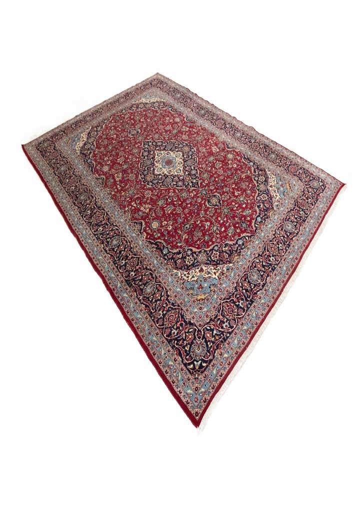 9' 9 x 13' 3 Hand Knotted Mashad Persian Wool Rug