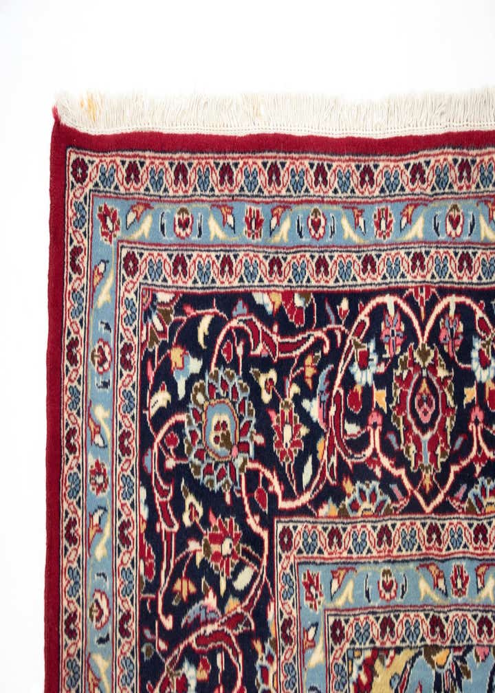 9' 9 x 13' 3 Hand Knotted Mashad Persian Wool Rug