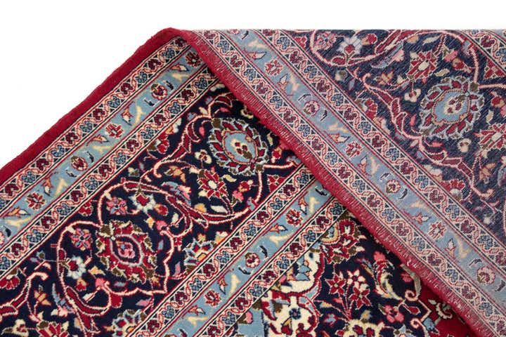 9' 9 x 13' 3 Hand Knotted Mashad Persian Wool Rug