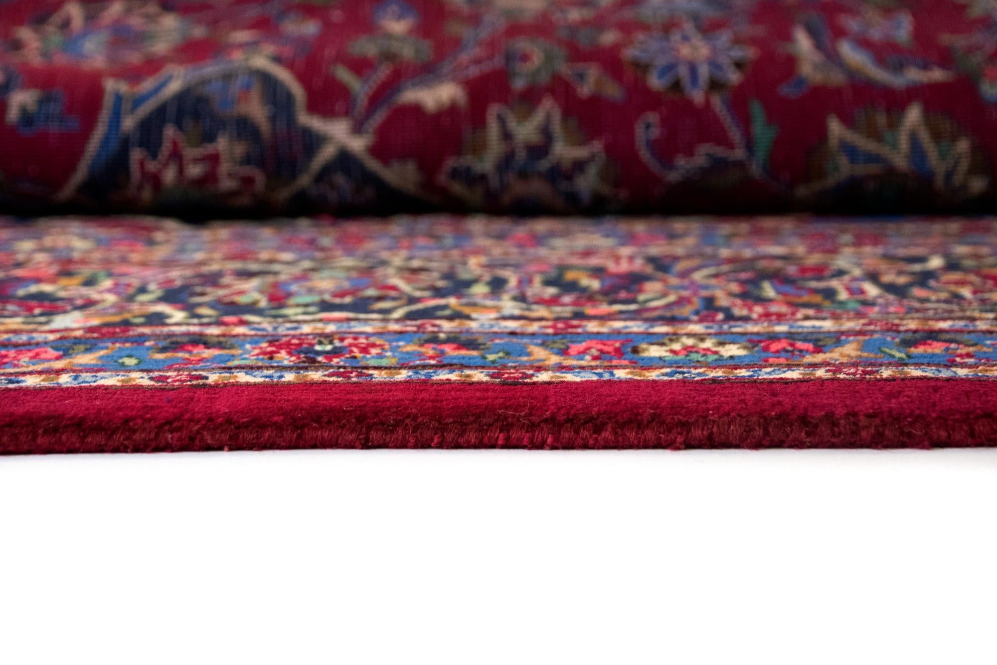 10' 2 x 12' 2 Hand Knotted Mashad Persian Wool Rug
