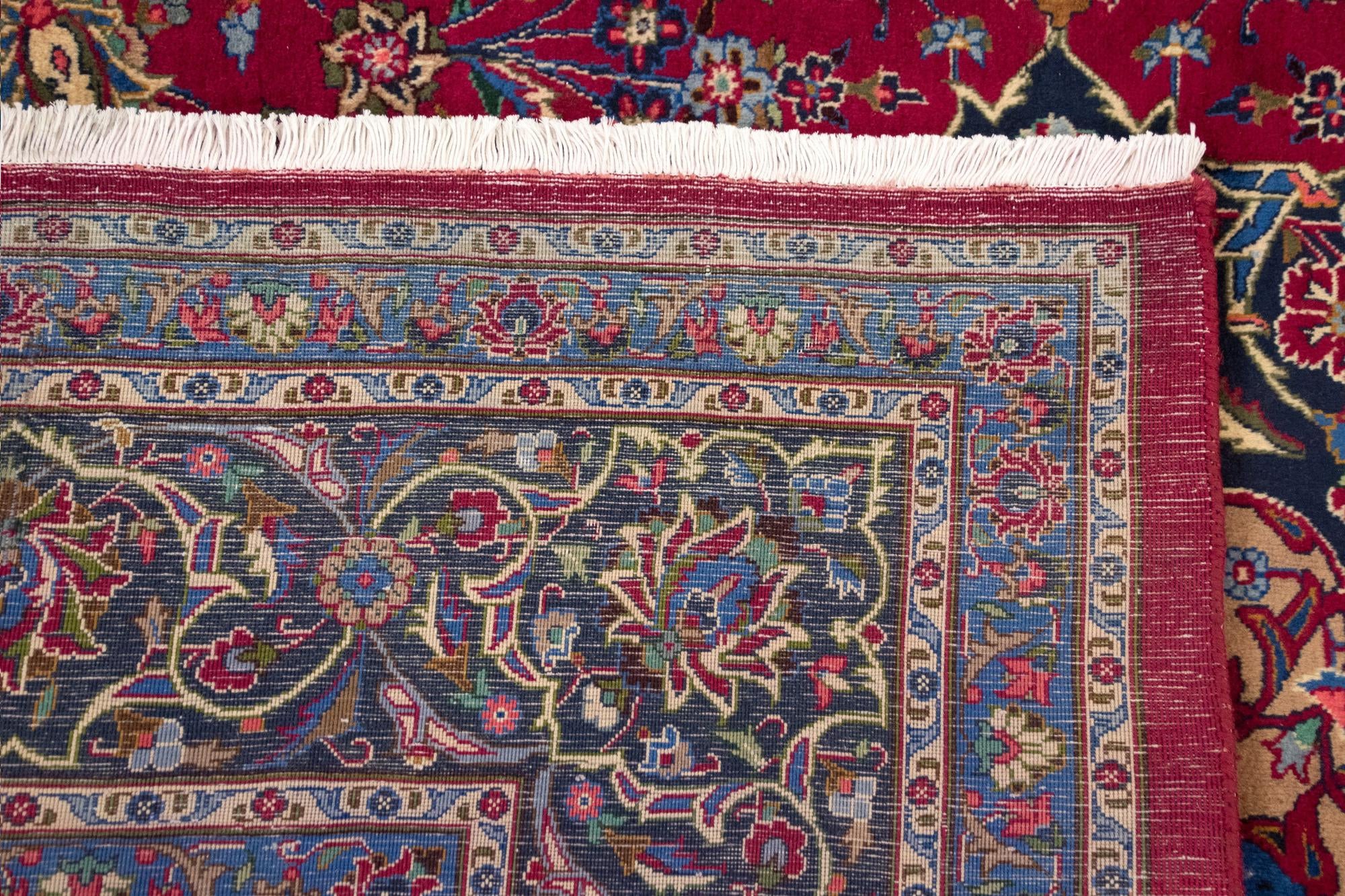 10' 2 x 12' 2 Hand Knotted Mashad Persian Wool Rug