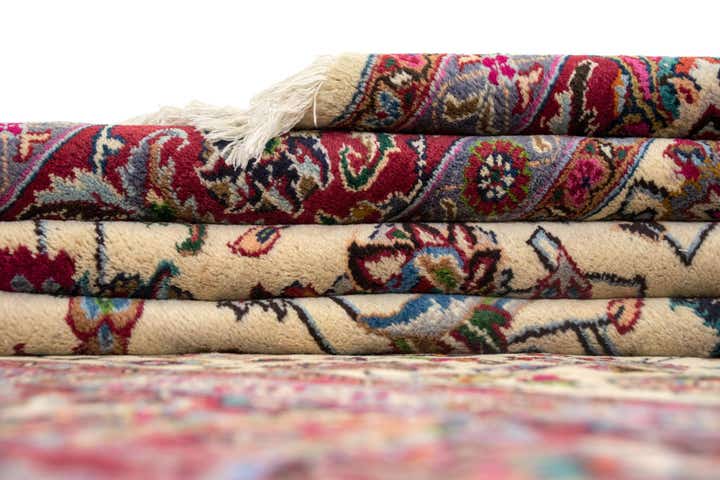 8' 2 x 11' 1 Hand Knotted Mashad Persian Wool Rug