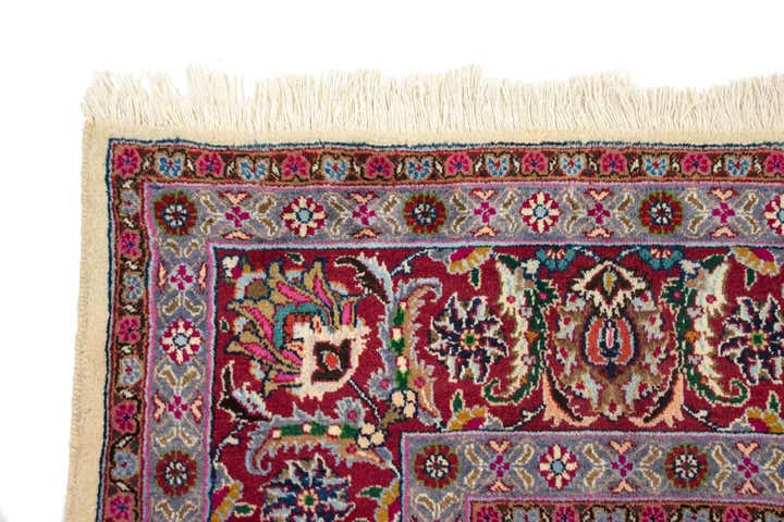 8' 2 x 11' 1 Hand Knotted Mashad Persian Wool Rug