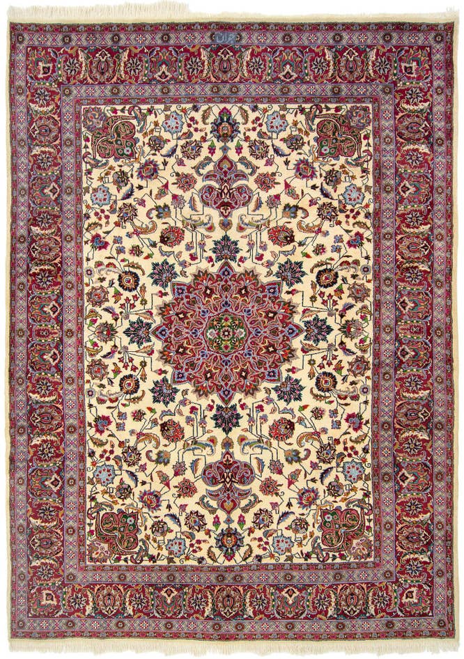Detail image of 8' 2 x 11' 1 Hand Knotted Mashad Persian Wool Rug