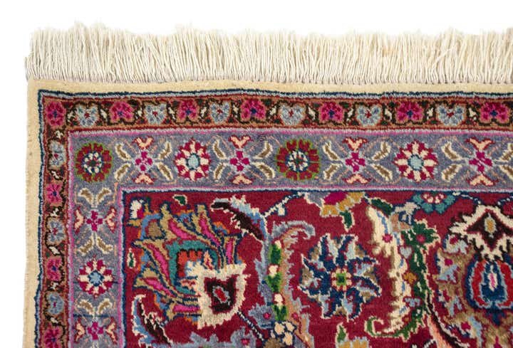 8' 1 x 11' 6 Hand Knotted Mashad Persian Wool Rug