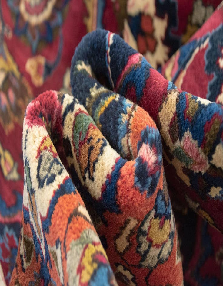 Detail image of 8' 4 x 11' 10 Hand Knotted Mashad Persian Wool Rug