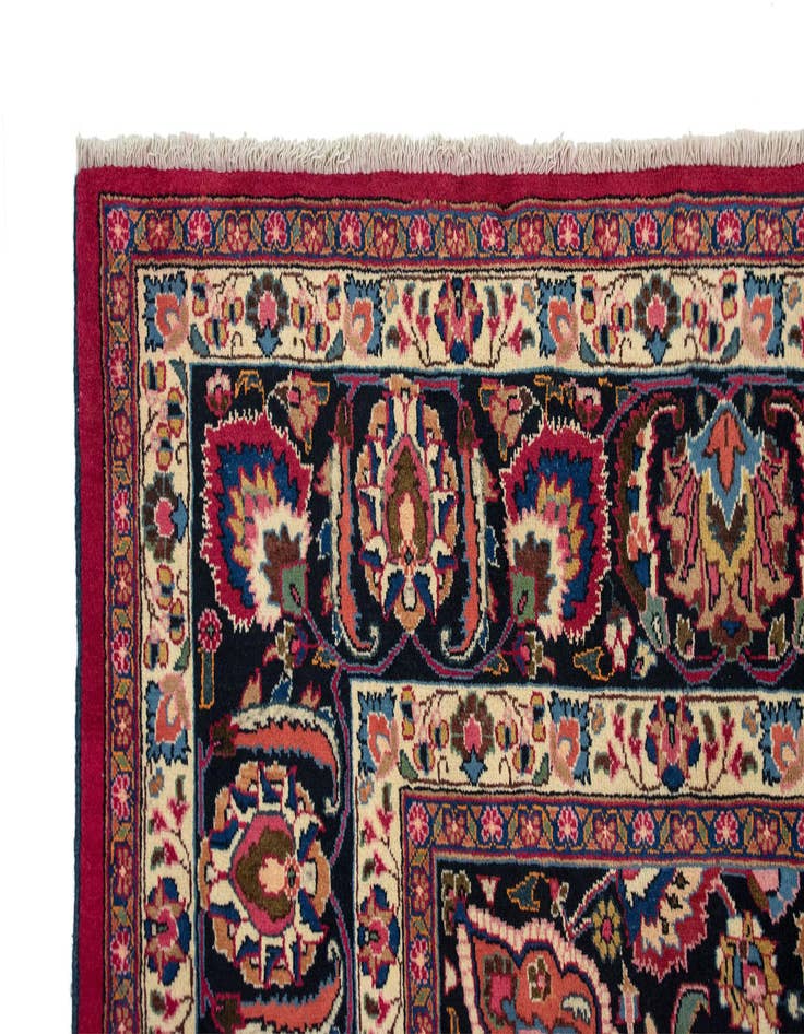 Detail image of 8' 4 x 11' 10 Hand Knotted Mashad Persian Wool Rug