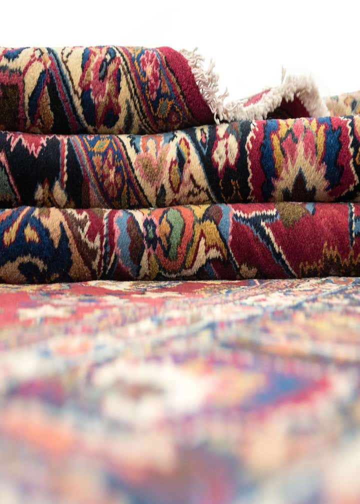 8' 4 x 11' 10 Hand Knotted Mashad Persian Wool Rug